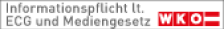 Informationspflicht gemäß ECG und Mediengesetz der WKO.